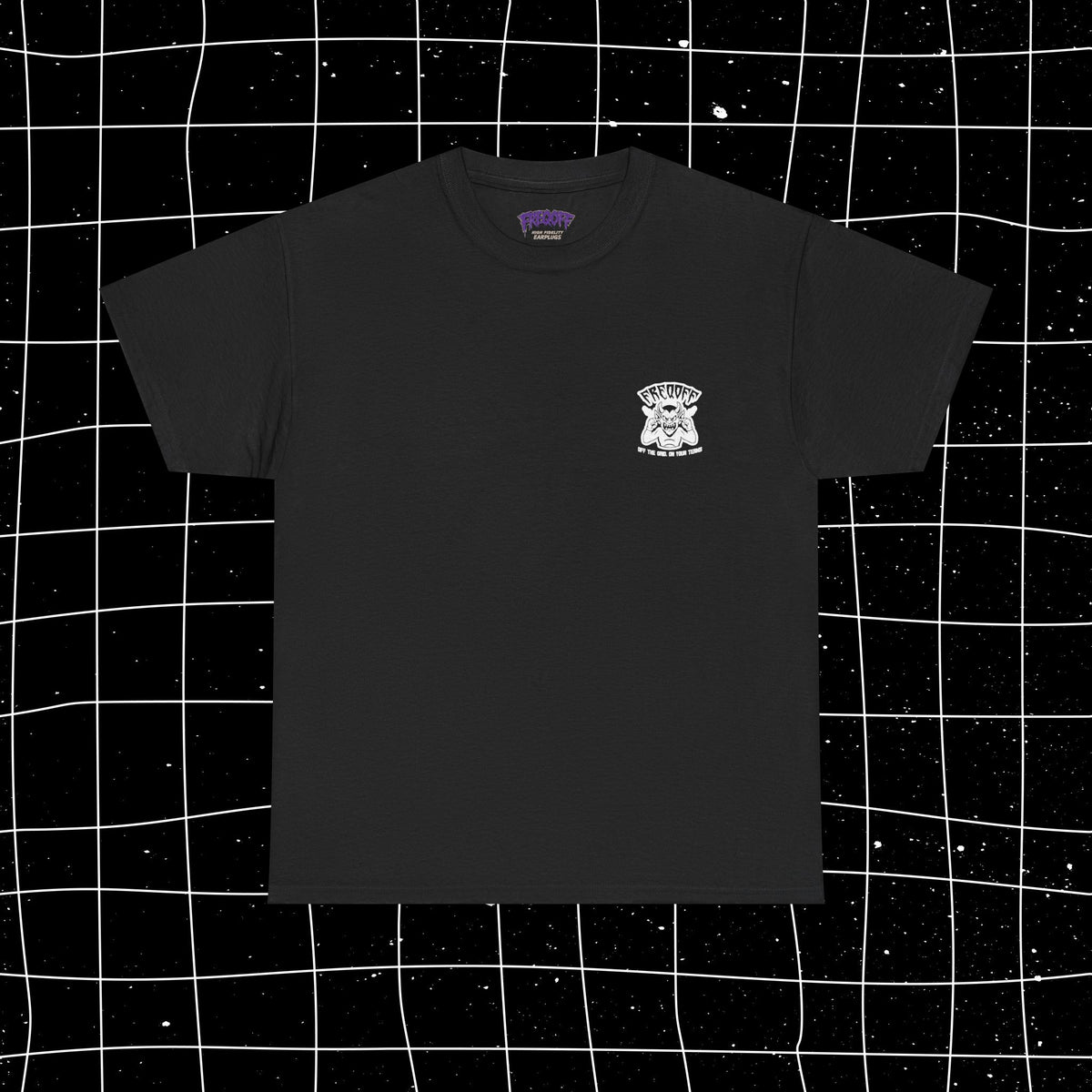 WEAR THE NOISE. FREQOFF HEAVY TEE